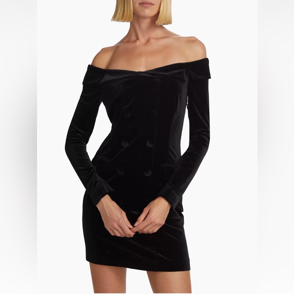L’AGENCE Micaela off the shoulder blazer dress NWT size M